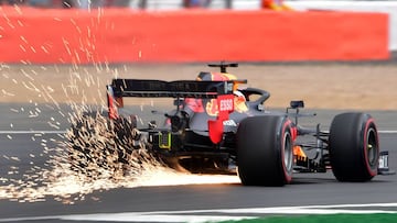 El Red Bull de Max Verstappen, en Silverstone. F1. 