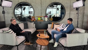 Novak Djokovic, con Slaven Bilic.