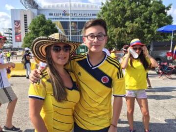 Imágenes de hinchas Colombia vs. Costa Rica en Copa América