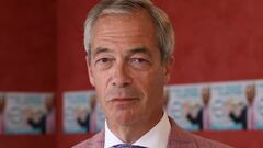 UK Reform party leader Nigel Farage poses for a portrait during an interview ahead of Thursday's general elections in Clacton-on-Sea, Britain, July 2, 2024. REUTERS/Mina Kim