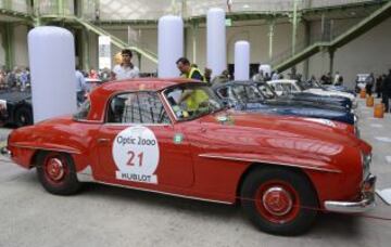 Exhibición de los vehiculos que participaran en la 22ª edición del Tour Auto Carrera