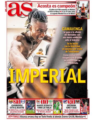 Las portadas de AS de diciembre