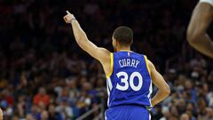 Jan 22, 2017; Orlando, FL, USA;Golden State Warriors guard Stephen Curry (30) reacts after scoring against the Orlando Magic  during the second quarter at Amway Center. Mandatory Credit: Kim Klement-USA TODAY Sports