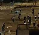 Batalla campal en Sevilla entre ultras de Eintracht y West Ham