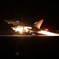 An RAF Typhoon aircraft takes off to join the U.S.-led coalition from RAF Akrotiri