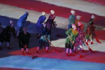 Ceremonia de clausura de los Juego Olímpicos de Invierno de Sochi 2014.