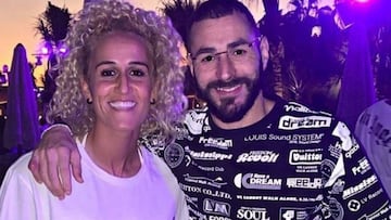 Hamraoui y Benzema, en Dubai.