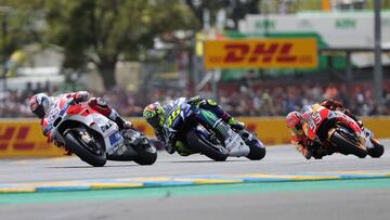 Dovizioso, en el GP de Francia en Le Mans.