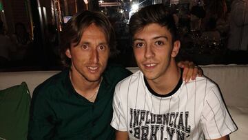 Modric apoya a Gelabert, la perla de la cantera madridista