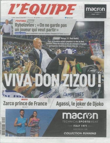 Esta portada de L’Equipe es un gran orgullo para Francia