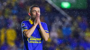 <br><br>
durante el partido Tigres UANL vs America, correspondiente a la Jornada 17 del Torneo Apertura 2023 de la Liga BBVA MX, en el Estadio Universitario, el 11 de Noviembre de 2023