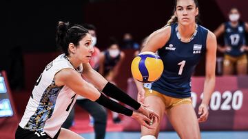 La selección albiceleste de voleibol femenino poco pudo hacer para evitar la derrota ante el Comité Olímpico Ruso, que se impuso con claridad.