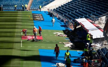 Así avanzan las obras del Santiago Bernabéu