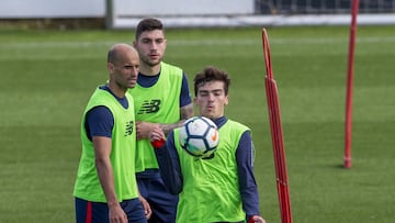 Iñigo Córdoba con Rico y Núñez.