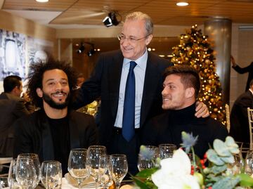 Florentino Pérez, Marcelo y Jovic. 
 