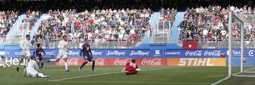 El delantero balear anotó el 2-0 tras un tiro cruzado que poco pudo hacer Courtois.