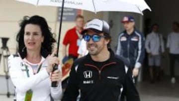 Fernando Alonso, hoy en Bahrain.