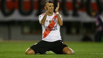 Antes de emprender el viaje a Paraguay, el delantero de River dialogó con los medios presentes en Aeroparque y se refirió al desafío que se viene.