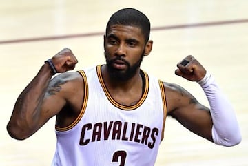 Kyrie Irving #2 of the Cleveland Cavaliers was inspired.