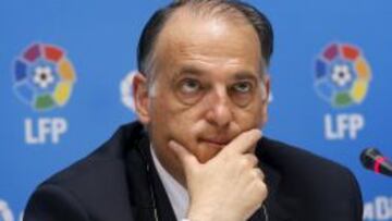 Javier Tebas, presidente de la LFP.