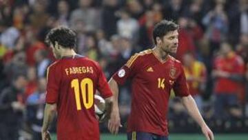 <b>DECIDIDO. </b>Fàbregas, autor de goles decisivos en las tandas de las dos últimas Eurocopas, a punto de tirar el que falló ante Francia.