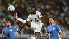 AL WAKRAH, QATAR - DECEMBER 02: Inaki Williams (19) of Ghana in action during the FIFA World Cup Qatar 2022 Group H match between Ghana and Uruguay at Al Janoub Stadium on December 02, 2022 in Al Wakrah, Qatar. (Photo by Serhat Cagdas/Anadolu Agency via Getty Images)