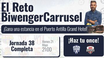 ¡LaLiga y se decide en el Reto Biwenger Carrusel con premio para los 3 primeros!