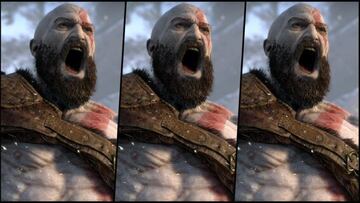 Evolución gráfica de God of War de 2016 a 2018 en PS4