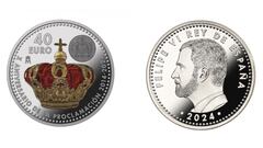 Moneda conmemorativa 10 años de reinado de Felipe VI