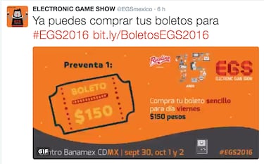 Más información sobre el EGS 2016