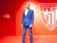 25/05/17 RUEDA DE PRENSA PRESENTACION DEL NUEVO ENTRENADOR DEL ATHLETIC DE BILBAO Cuco Ziganda junto a Josu Urrutia