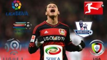 Tomando en cuenta a las siete ligas más importantes de Europa, con sus 18 goles, Javier Hernández tiene más anotaciones que todos estos equipos, ¡impresionante!