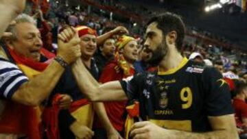 Raúl Entrerríos, tras el partido ante Croacia.