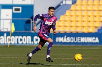 Perea, durante un amistoso la pasada temporada con el Leganés. 