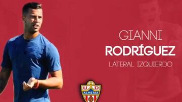 Gianni, Rodr&iacute;guez, nuevo jugador del Almer&iacute;a