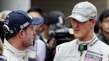 Schumacher quiere que Barrichello siga en la F1