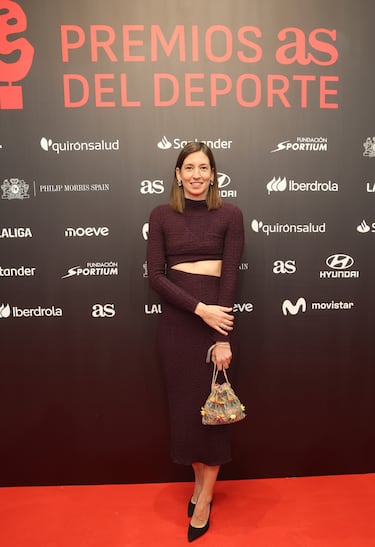 Laura Ester, exwaterpolista española que jugaba como guardameta, posa en el photocall de los Premios AS del Deporte 2025.