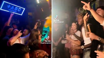 El fiestón de los jugadores del Athletic en el reservado de una discoteca en Grecia: desfase total