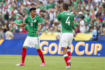 Estas son las mejores imágenes del duelo entre el tricolor y la Selecta celebrado en San Diego, y que marcó el debut de los de Osorio en el torneo de Concacaf.