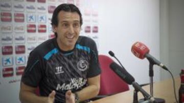 Emery, en rueda de prensa.