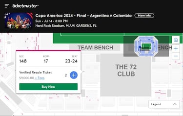 ¿Cuánto valen las boletas de la final de Copa América entre Colombia y Argentina?