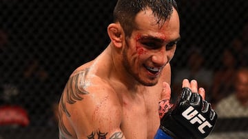 Tony Ferguson, durante un combate de la UFC.