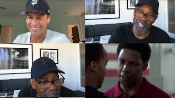 Tom Brady y Denzel Washington recrean icónica escena de la película “Duelo de titanes”