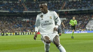 El extremo brasile&ntilde;o del Real Madrid, Vinicius Junior, durante un partido.