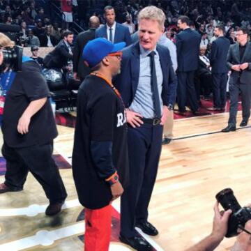 Steve Kerr con el director Spike Lee.