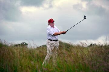 Ávido golfista, ha tocado todos los aspectos de este deporte. No solo invirtió mucho tiempo de presidencia con los palos, cosa que se le criticó, sino que posee varios campos en Irlanda, Escocia, Estados Unidos… Trató de entrometerse en las sanciones de las grandes ligas a los jugadores que se arrodillaban ante el himno, desatando una gran polémica. Ejerció de promotor de boxeo con Mike Tyson y participó en shows de la WWE.