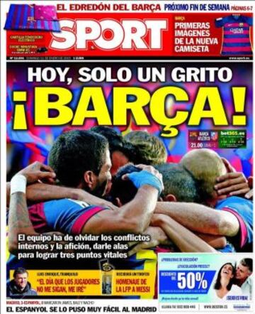 Portadas de la prensa deportiva