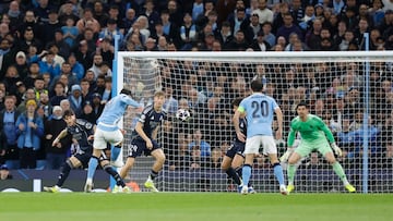 Un momento del Manchester City-Real Madrid.