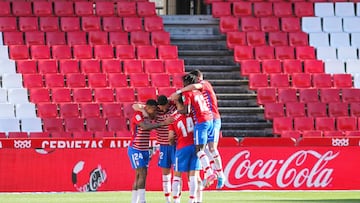 German Sanchez of Granada CF celebrates a goal during La Liga football match played between Granada CF and Real Sociedad SAD at Nuevo Los Carmenes stadium on March 14, 2021 in Granada, Spain.
AFP7
14/03/2021 ONLY FOR USE IN SPAIN