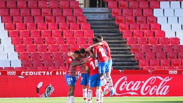 German Sanchez of Granada CF celebrates a goal during La Liga football match played between Granada CF and Real Sociedad SAD at Nuevo Los Carmenes stadium on March 14, 2021 in Granada, Spain.
 AFP7 
 14/03/2021 ONLY FOR USE IN SPAIN